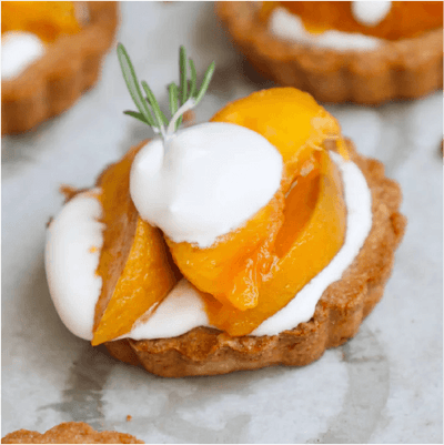 Summery Peach Tartlets