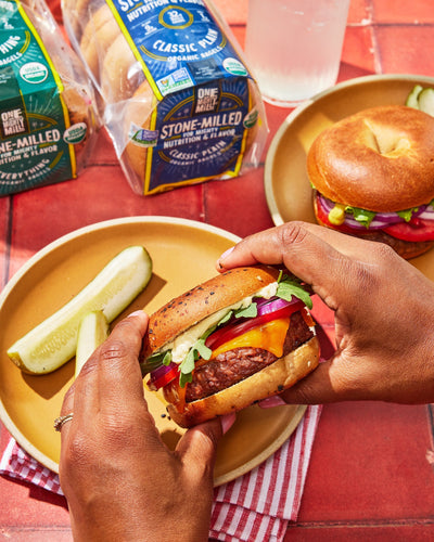 Summertime Burger Bagels