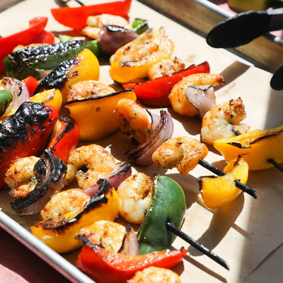 Mighty Grilled Shrimp Fajitas