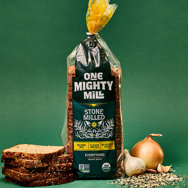 Stone-Milled Everything Bread – One Mighty Mill