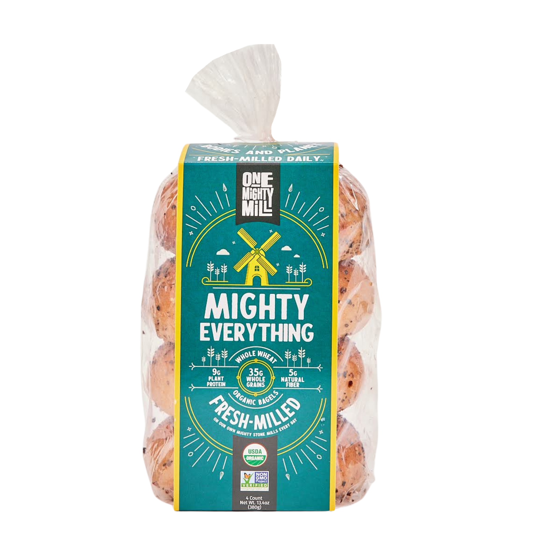 Everything Bagels - Made with Organic Wheat - 4ct – One Mighty Mill